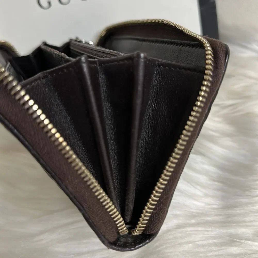 💯Authentic Guccissima Zipped Around Long Wallet 🍀